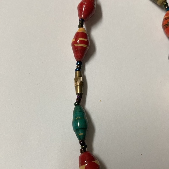 Boho Multicolored Necklace - Picture 7 of 9